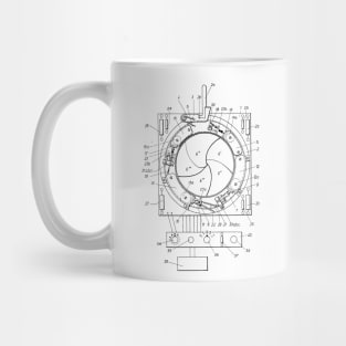 Camera Shutter Mechanism Vintage Patent Hand Drawing Mug